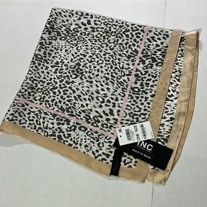 INC International Concepts lightweight scarf animal cheetal leopard print tan